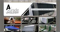 Desktop Screenshot of agradeupholstery.com.au